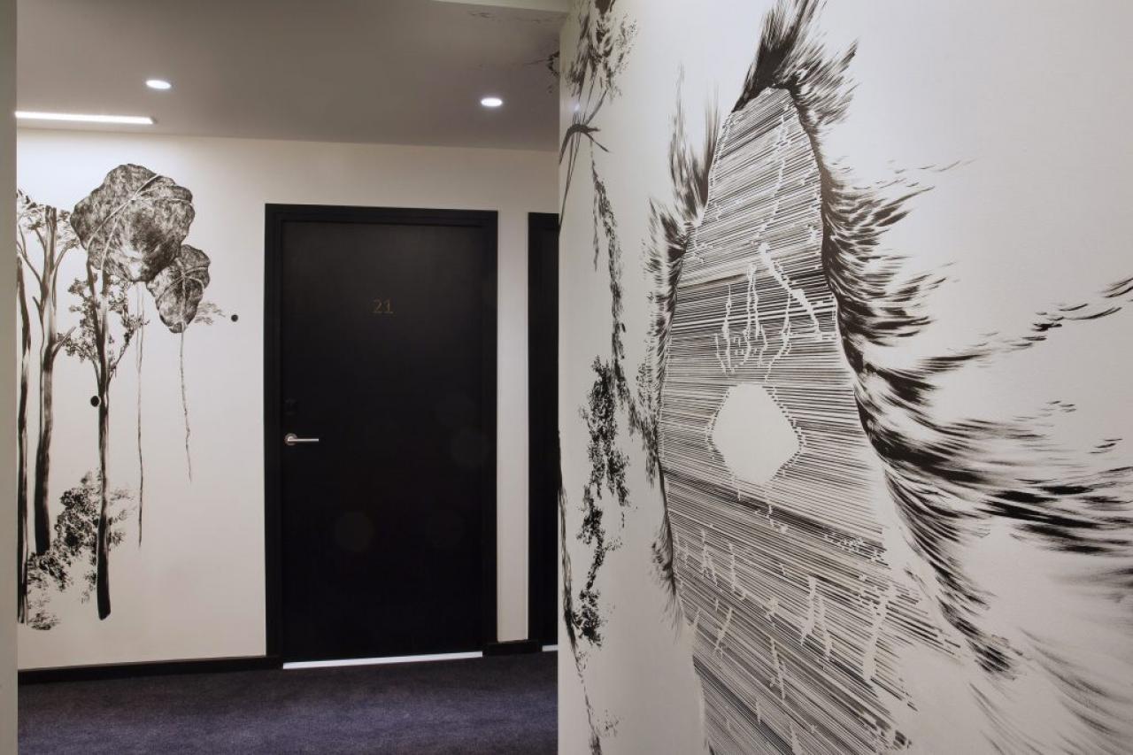 Drawing Hôtel - Couloir